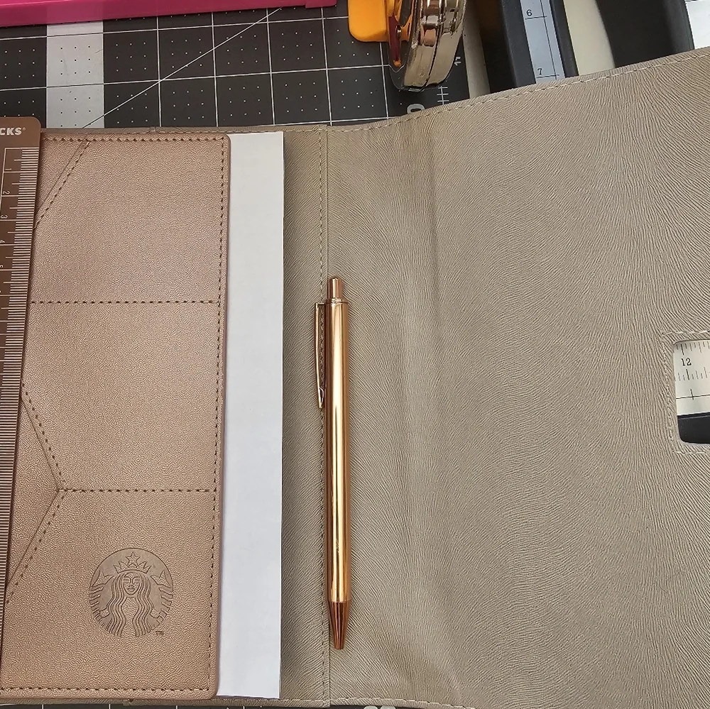 Starbucks Rose Gold Planner